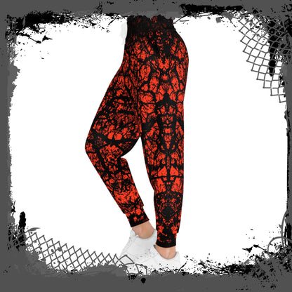 RED/BLK Unisex "Frac'd" Joggers