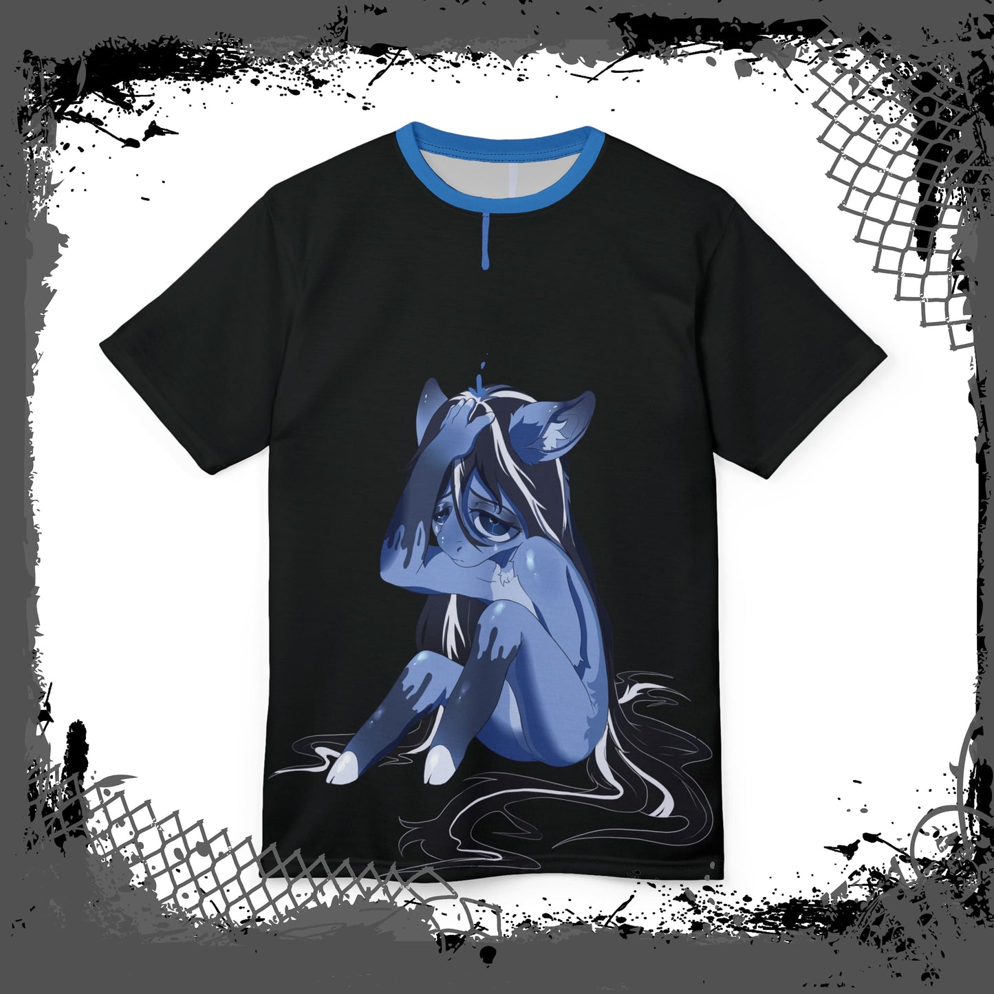 BLU/BLK Unisex "Blue Flu" Character Tee