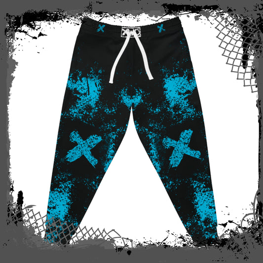 BLU/BLK "Crossed" Unisex Joggers