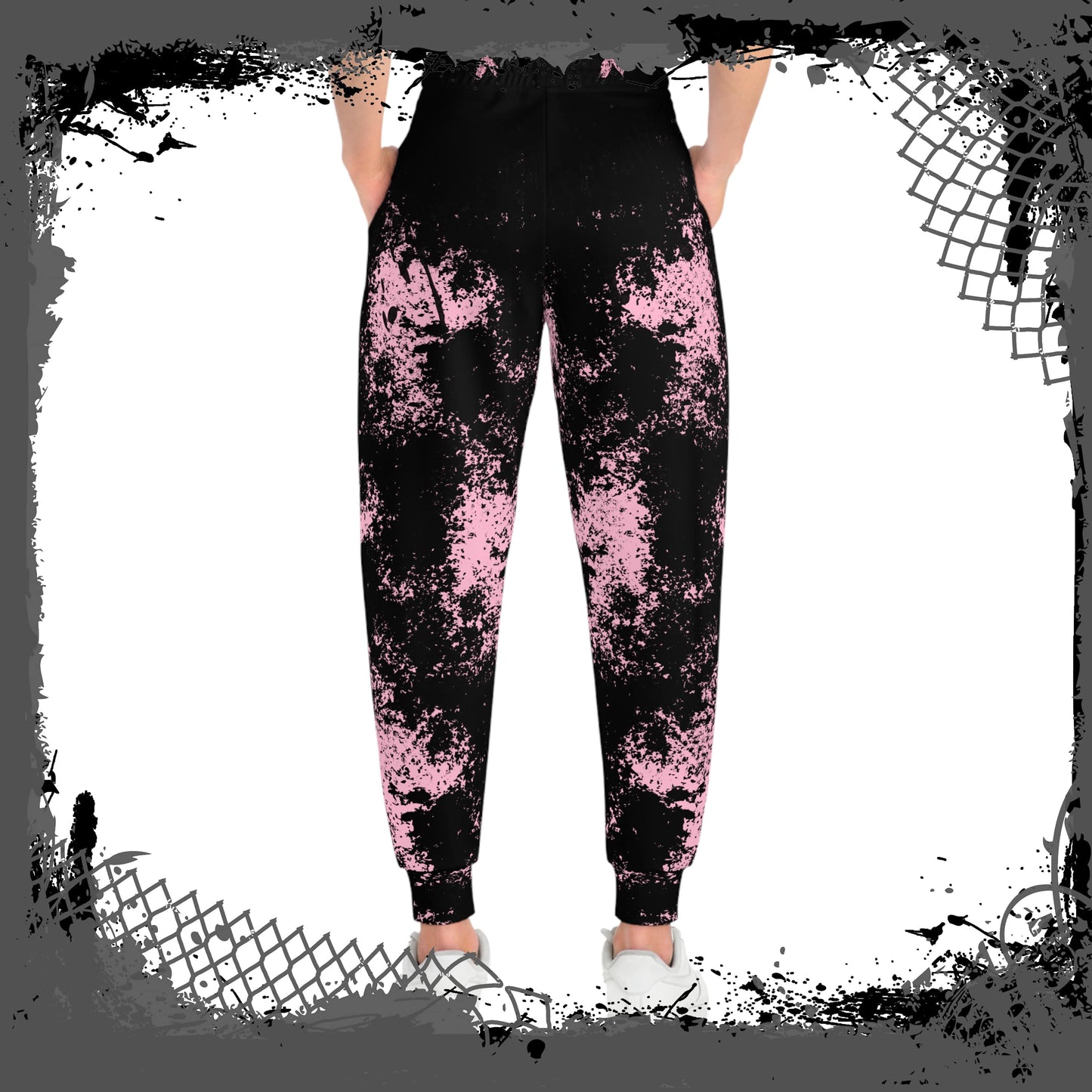PNK/BLK "Crossed" Unisex Joggers