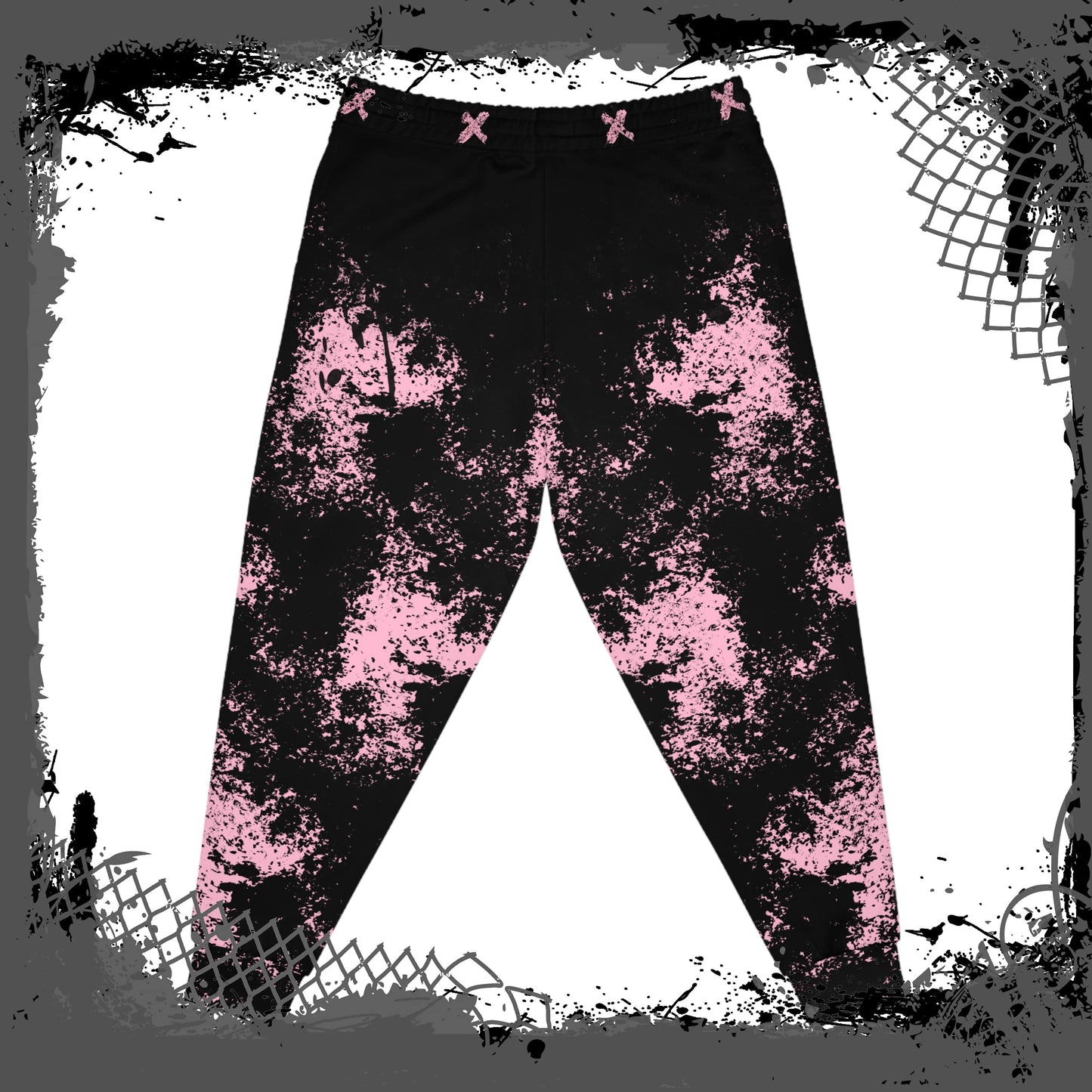 PNK/BLK "Crossed" Unisex Joggers