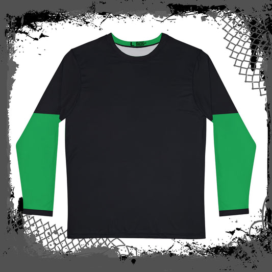 BLK/GRN "Solid" Long Sleeve Shirt