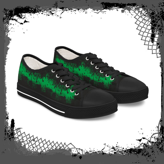 GRN/BLK Women's Alt "Ink'd" Low Tops