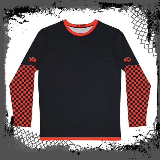 Black "Red Dread" Men's Long Sleeve Shirt