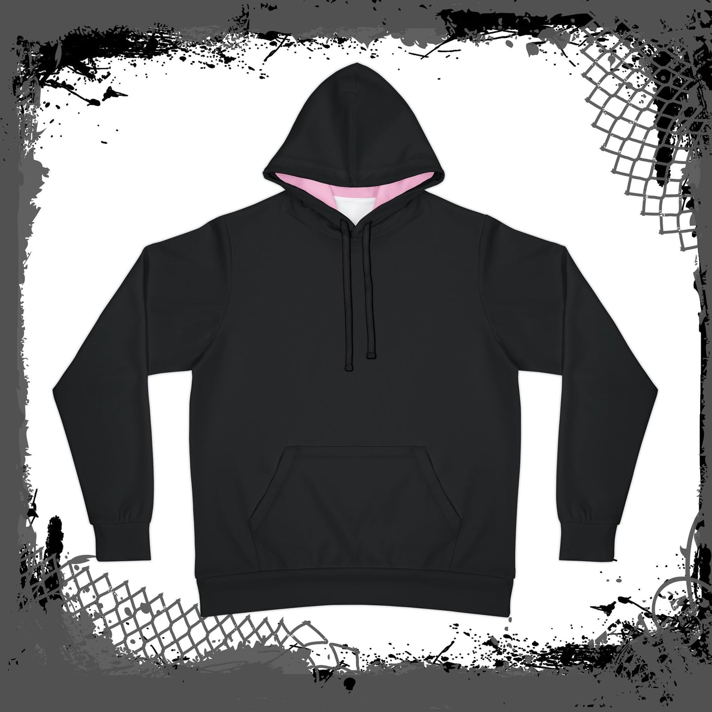 BLK/PNK Unisex "Class Six" Athletic Hoodie