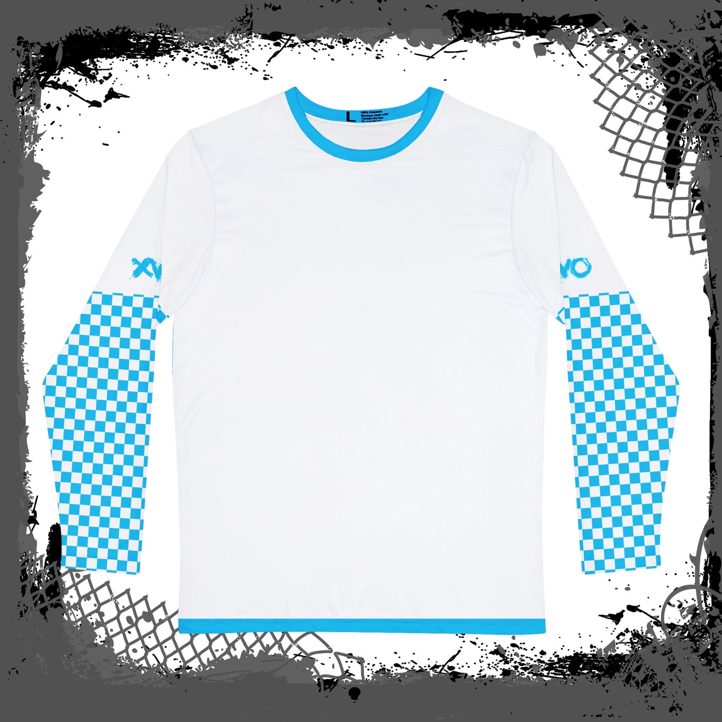 White "Blue Flu" Men's Long Sleeve Shirt