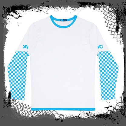 White "Blue Flu" Men's Long Sleeve Shirt