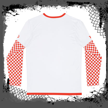 White "Red Dread" Men's Long Sleeve Shirt