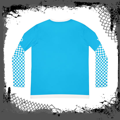 White Lines "Blue Flu" Women's Long Sleeve V-neck Shirt