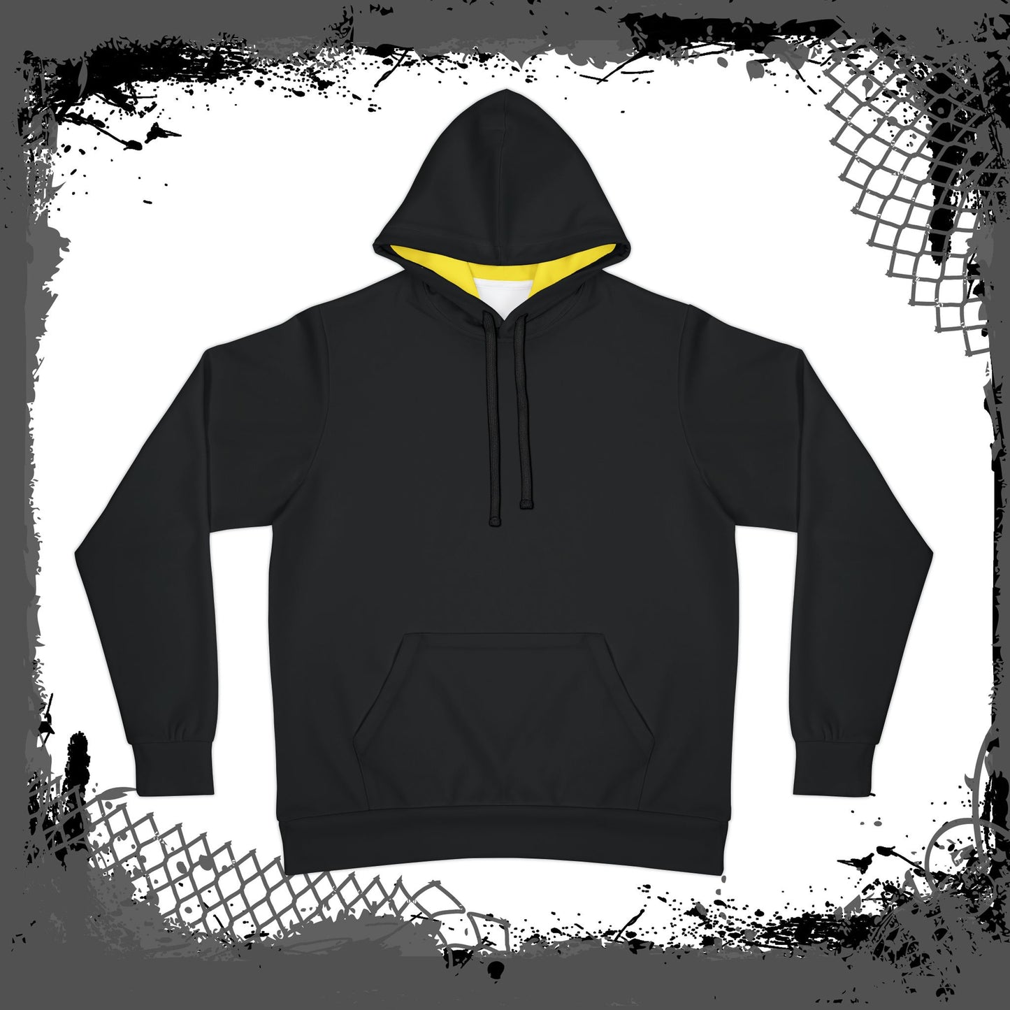 BLK/YEL Unisex "Class Six" Athletic Hoodie