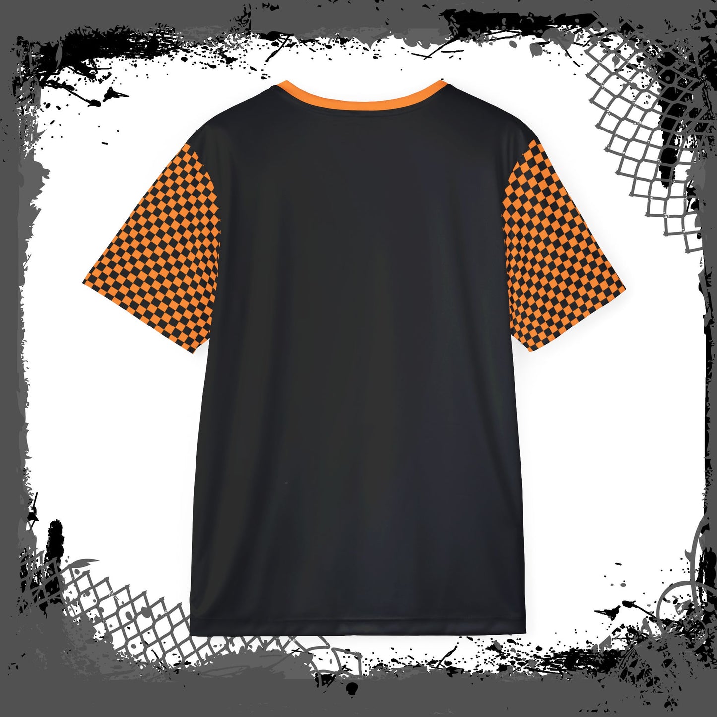 Black "Orange Lozenge" Branded Men's Jersey