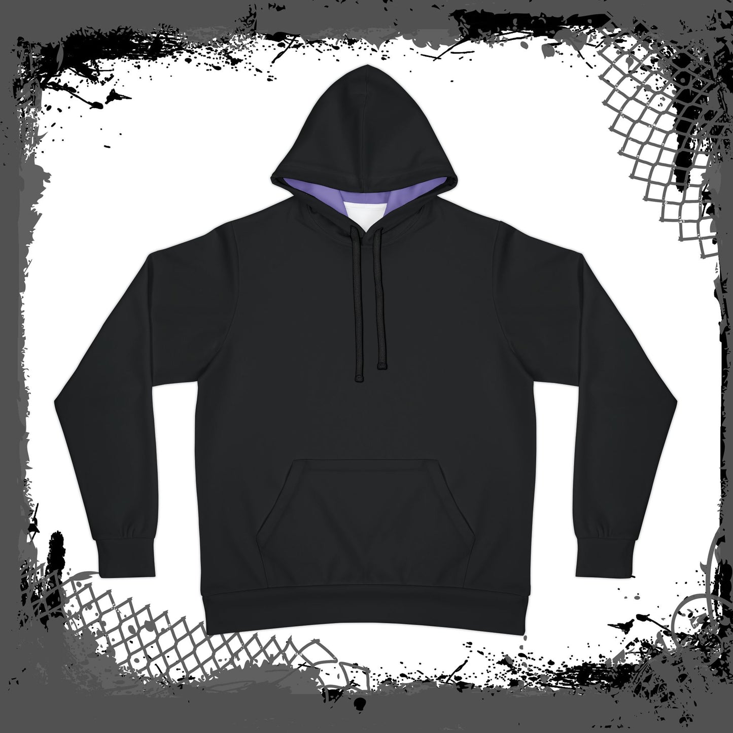 BLK/LAV Unisex "Class Six" Athletic Hoodie