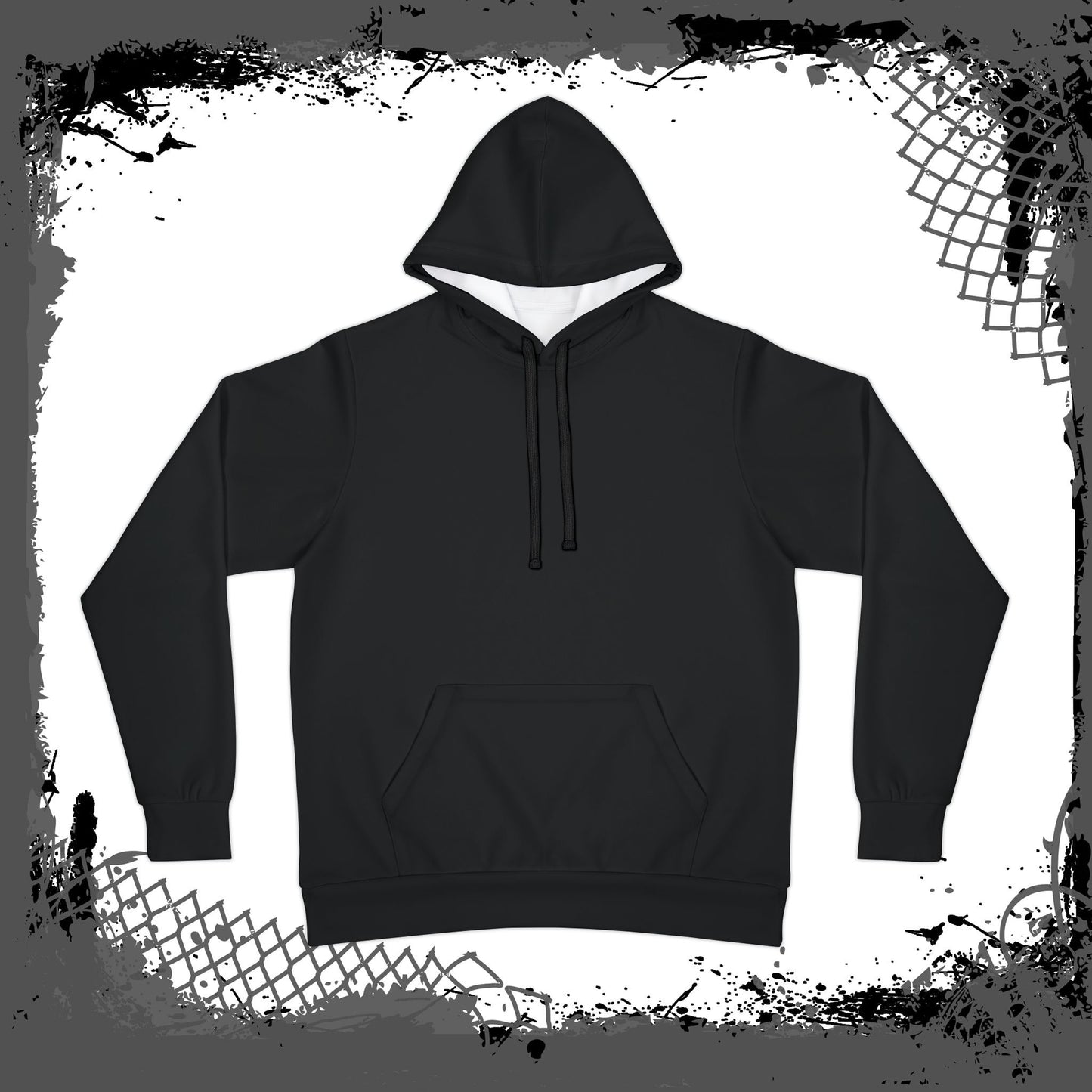 BLK/WHT Unisex "Class Six" Athletic Hoodie