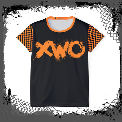 Black "Orange Lozenge" Branded Women's Jersey