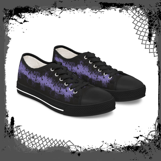 LAV/BLK Women's Alt "Ink'd" Low Tops