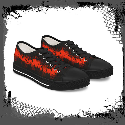 RED/BLK Women's Alt "Ink'd" Low Tops