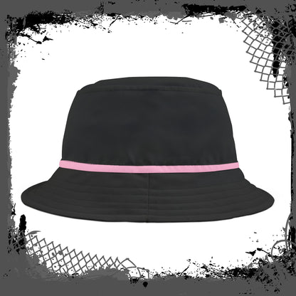 BLK/PNK "Slick" Bucket Fedora