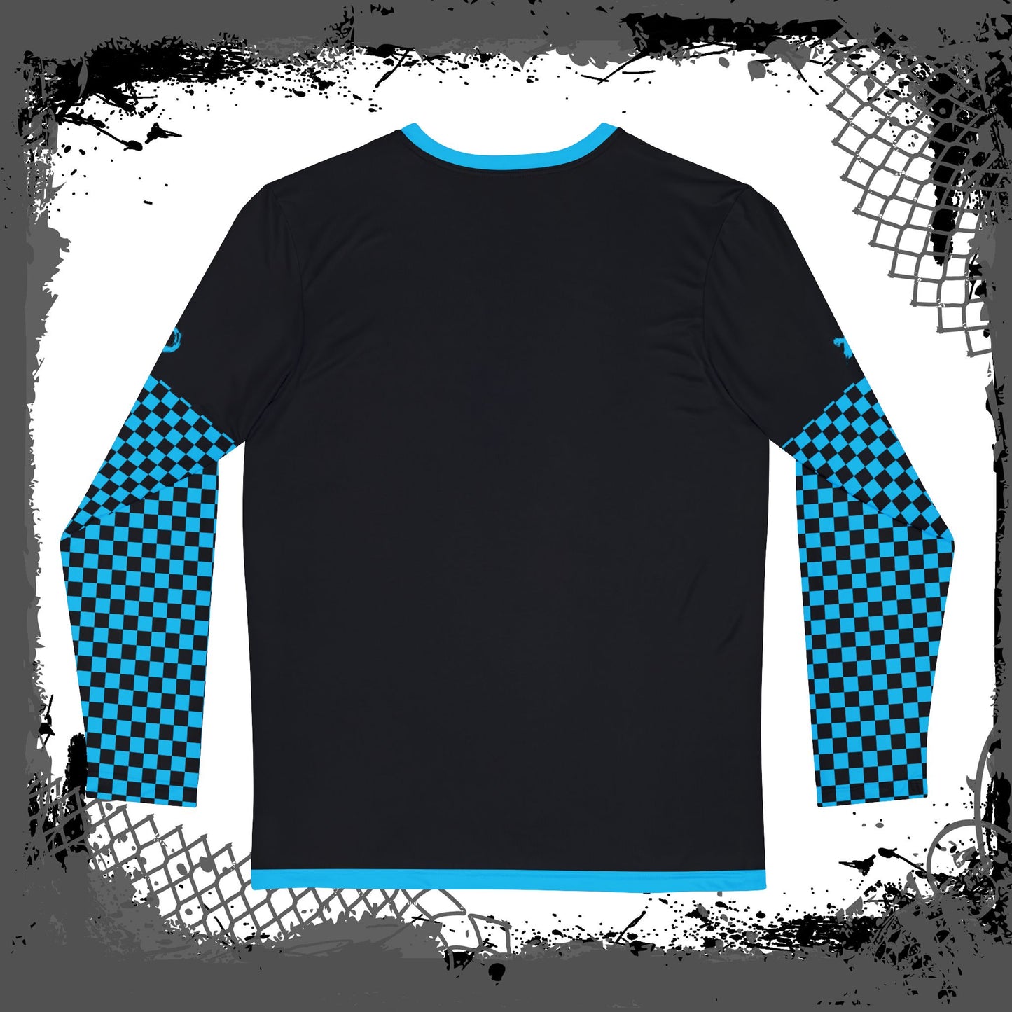 Black "Blue Flu" Men's Long Sleeve Shirt