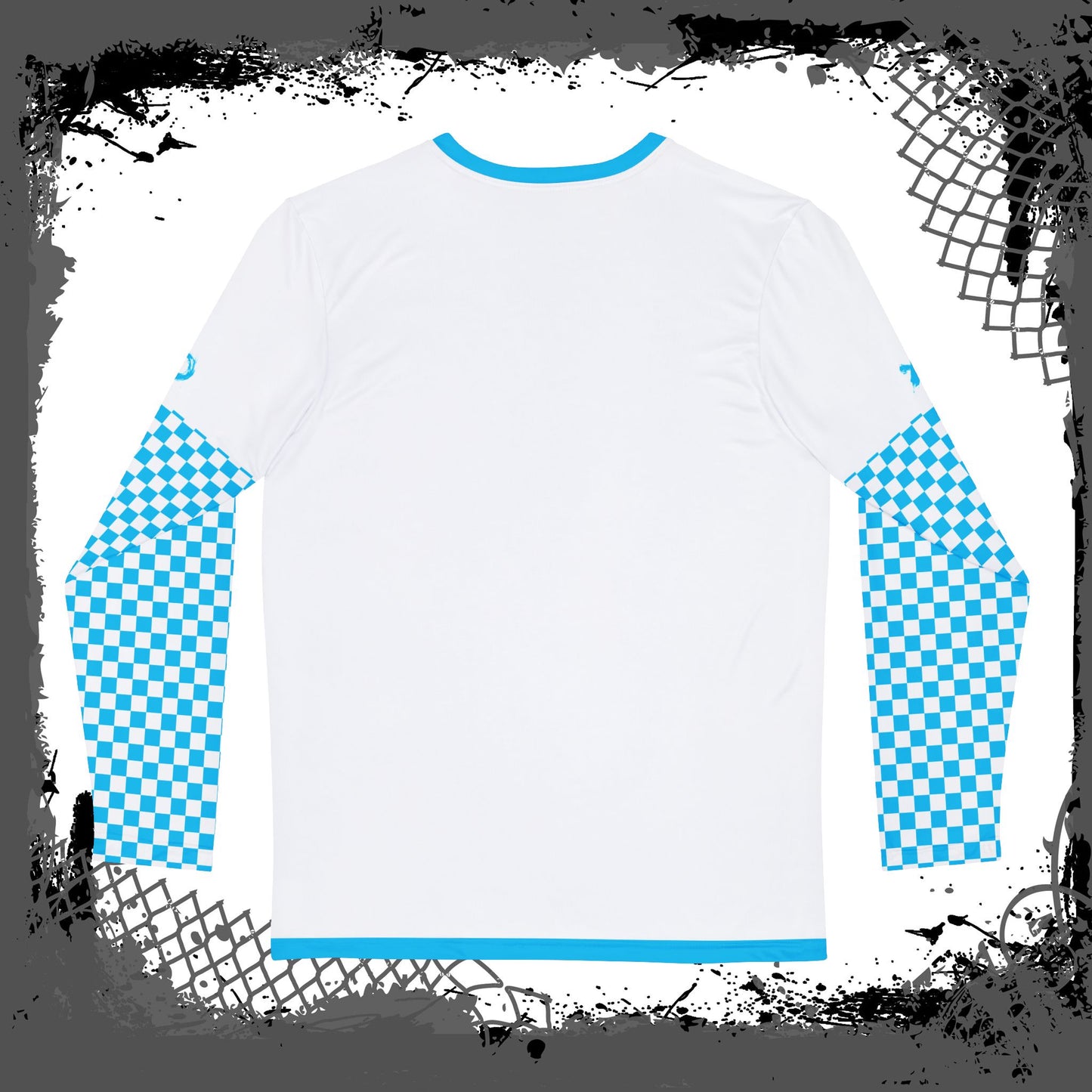 White "Blue Flu" Men's Long Sleeve Shirt