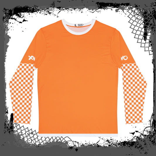 White Lines "Orange Lozenge" Men's Long Sleeve